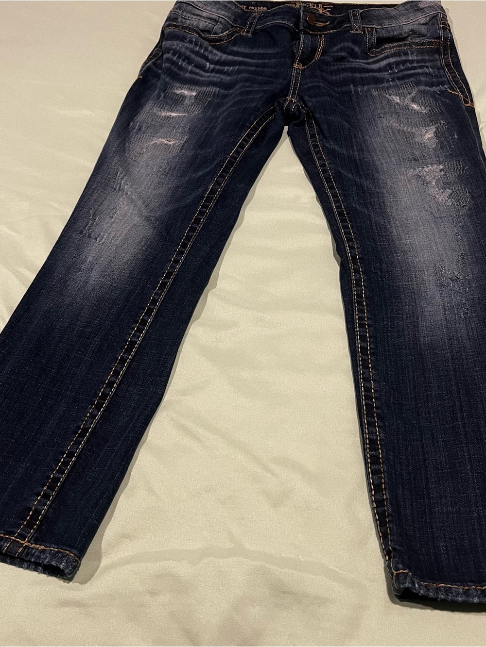 Buckle Black Fit No. 146 Straight Leg tattered distressed Jeans, 27